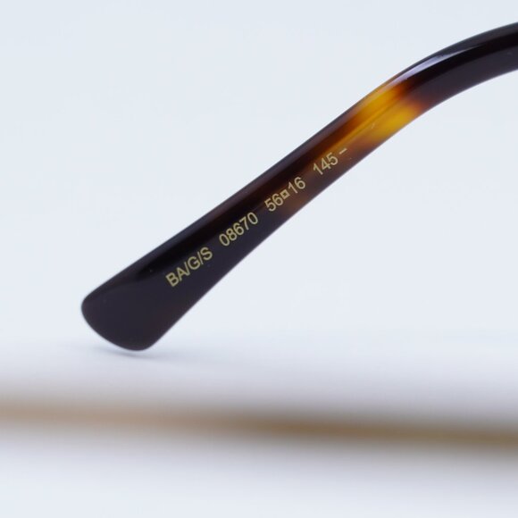 Jimmy Choo BA/G/S 0086 70 Sunglasses Havana/Gold Cat Eye Frame, Brown Lenses - Picture 7 of 8